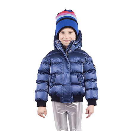 Woodpecker Chickadee Short Coat - Kids, Blue, 4-5, 682670668195