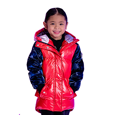 Woodpecker Kids Unisex Chickadee Long Coat, America, 10, WPK002-AME-10