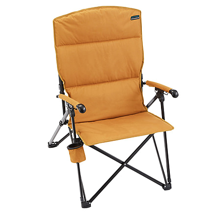 Woods Siesta Folding Reclining Padded Camping Chair, Dijon, CTI0765868