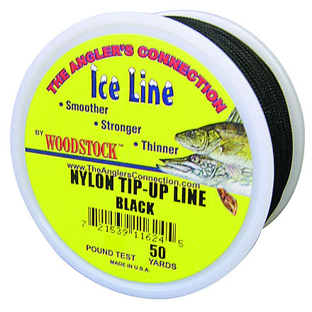 Woodstock Tip-Up Line Black Number 25 50Yd, TU-50-25-B