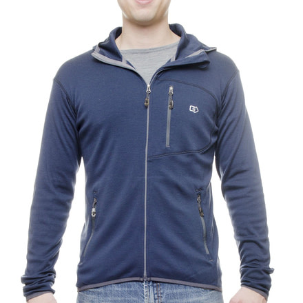 Helios Merino Hoodie - Mens-Navy-X-Large