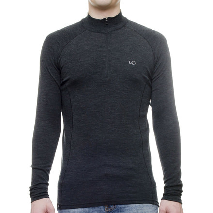 WoolPro Scout Midweight Merino 1/4 Zip Top - Mens-Anthracite-Medium