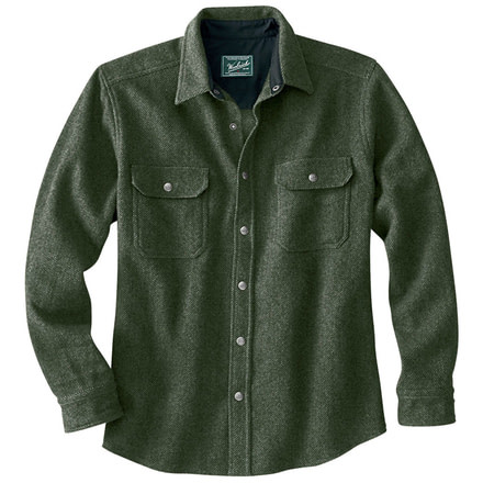 Woolrich Alaskan Wool Shirt - Men's-Olive-Large