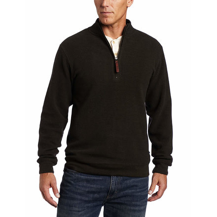 Woolrich Bromley 1/2 Zip - Mens, Dark Loden Heather, Medium, 8090-DARKLODENHEATHER-M