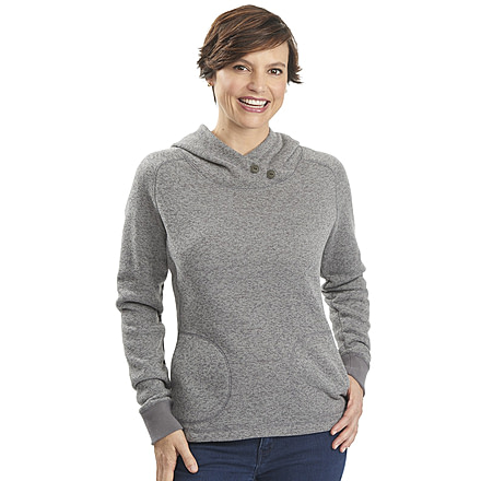 Woolrich Double Creek Fleece Hoodie - Womens-Gray-X-Small