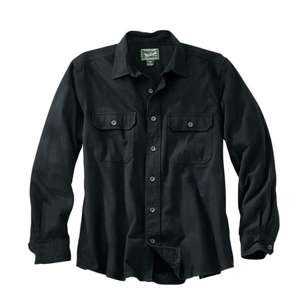 Woolrich Expedition Chamois Shirt - Mens-Black-Medium