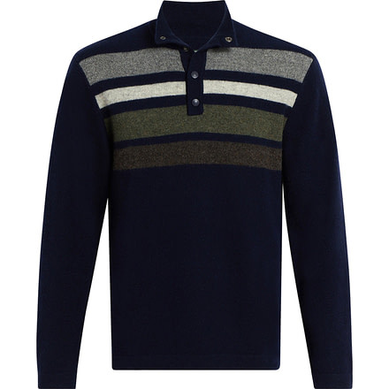 Woolrich Half Snap Blanket Sweater Ii - Mens, Navy, Large, 9129-NAVY-L