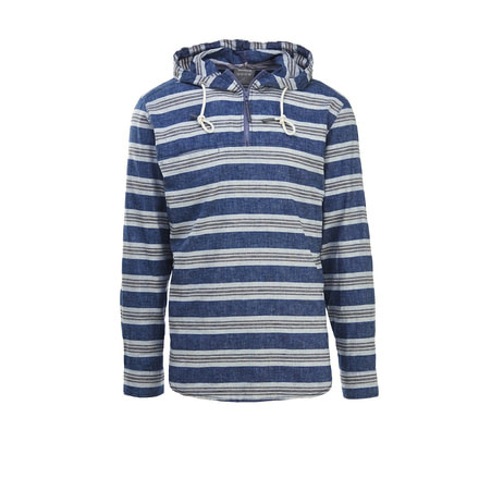 Woolrich Hemp Modern Men's Hooded Shirt, Deep Indigo, 6226