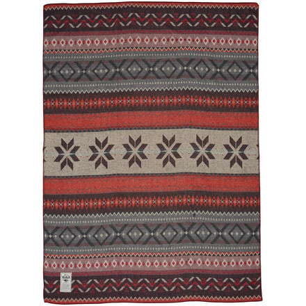Woolrich Kendall Creek Jacquard Blanket-Old Red Fair Isle