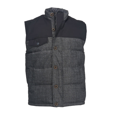 Woolrich Men's Bitter Chill Wool Loft Vest, Oxford, L 18039-OXF-OXFORD-L-DEMO