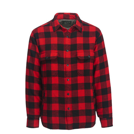 Woolrich Men's Oxbow Bend Lined Shirt Jacket, Old Red Buffalo, L 6151-ORF-OLDREDBUFFALO-L-DEMO