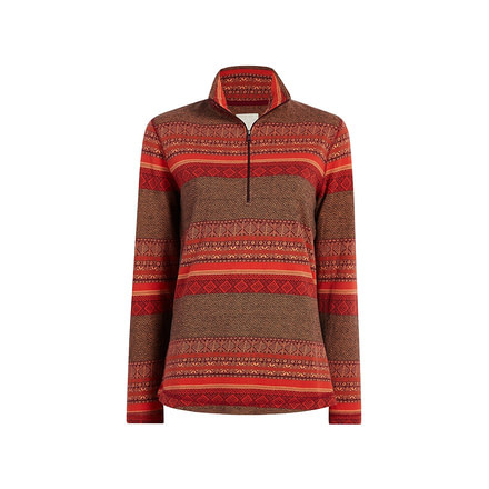 Woolrich Mile Run Half Zip II - Womens, Red Clay, Medium, 7037-REDCLAY-M