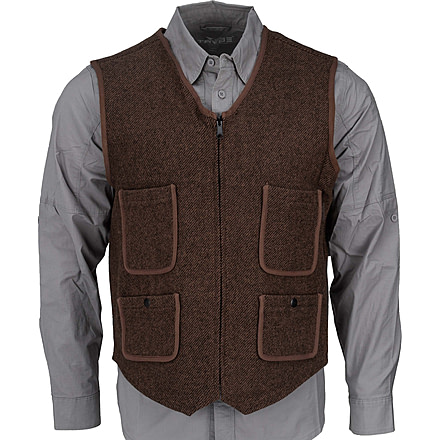 Woolrich Utility 12 Full Zip Vest, Brown, L, 24188-B-L