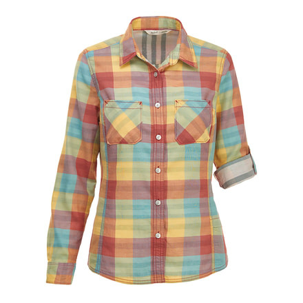 Woolrich Women's Conundrum Convertible Shirt, Baked Clay Multi, M 2175-BDU-BAKEDCLAYMULTI-M-DEMO