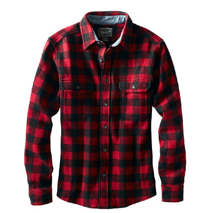 Woolrich Wool Buffalo Shirt - Mens-Red/Black-Large