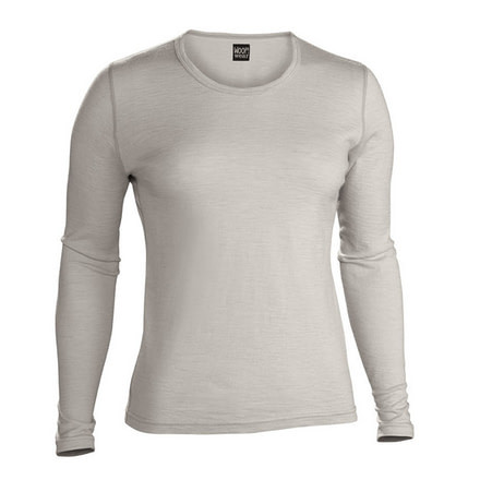 Woop!Wear Long Sleeve Crew Shirt - Womens-Steel-Large