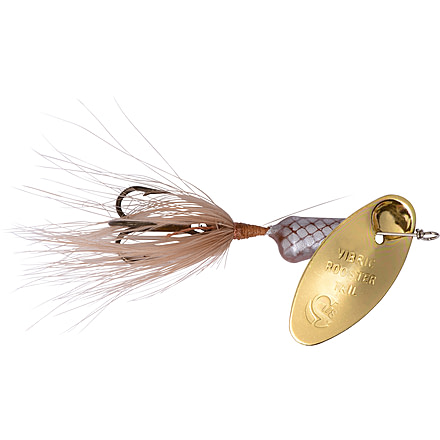 Wordens Vibric Rooster Tail Dressed Spinner, 1/8 oz, Brown, 454-BR