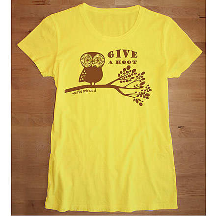 World Minded Hoot S/S Shirt - Women's-Sunshine-Small