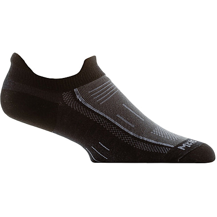 Wrightsock Endurance Double Tab Socks, Black/Ash, Medium, 9022.0301