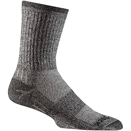 Wrightsock Escape Silver Crew Socks, Black Twist, Extra Large, 9464.5301