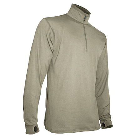 XGO Phase 4 Men's Long Sleeve Zip w/Thumb Loop, Desert Sand, Medium, 4P11DQ-M-700