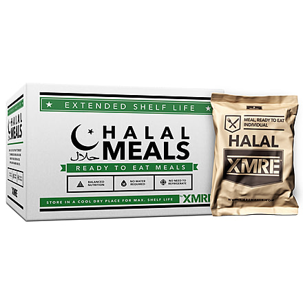 XMRE Halal 1000, Case Of 12 MREs, HM1000H
