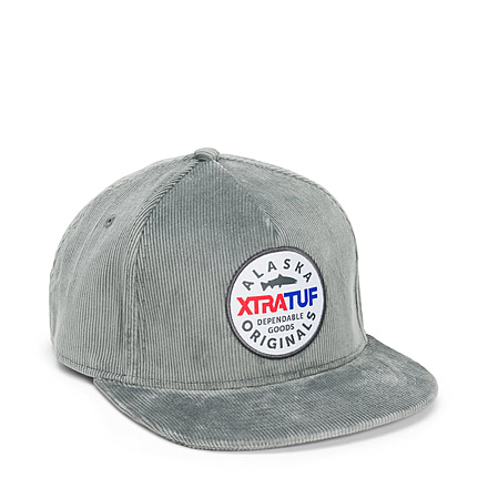 Xtratuf Corduroy Flat Brim Hat - Unisex, Gray, One Size, XAC-101-GRY-OS