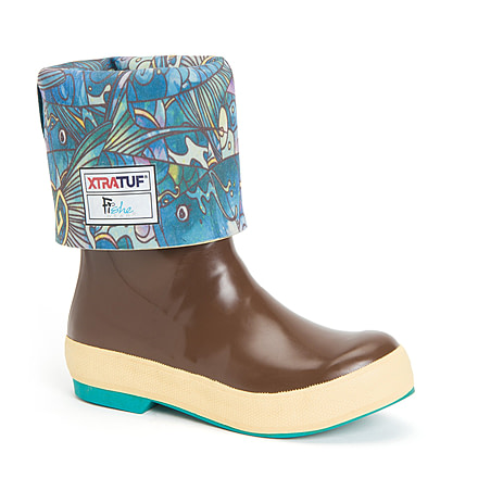 Xtratuf Fishe Wear 15 in Legacy Boot - Womens, Brown/Totally Tarpon, 6, XWL-9TAR-BRN-060