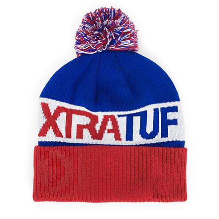 Xtratuf Vintage Pom Beanie - Unisex, Red, White, Blue, XAC-RWB-RED-OS