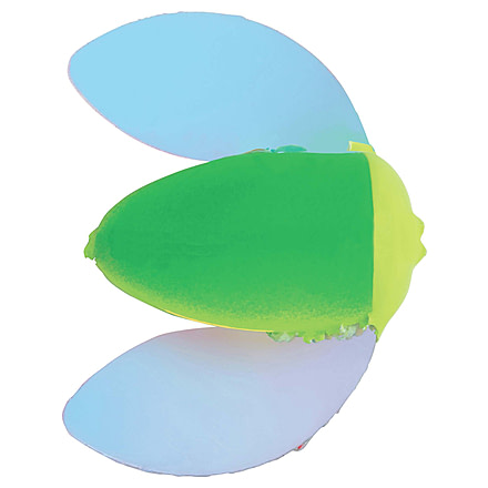 Yakima Bait 072-LICH-PL Spin-N-Glo Winged Drift Bobber, #10, Lime Chartreuse w/ Pearl Wing 12Pk, 072-LICH-PL