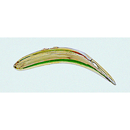 Yakima Bait Flatfish Wiggling Plug, #F-7, Treble Hooks, Floating, Metallic Gold, 2-1/4in, 955-MGLD