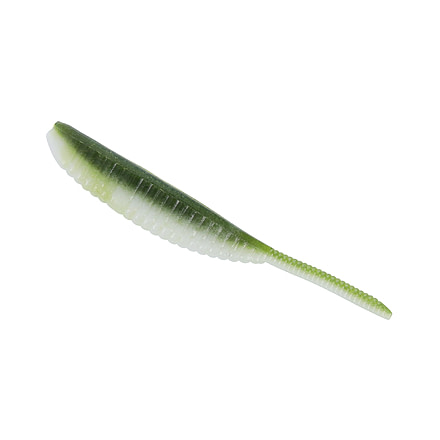 Yamamoto Baits 3in Shad Shape Worm, 10 pack, Watermelon-Cream, YAM-68JR-10-901