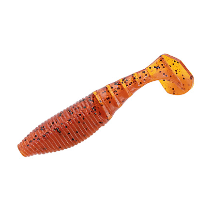 Yamamoto Baits Paddle Tail Zako Creature Bait, 5, 4in, Fire Craw, YAM-134P-05-9003
