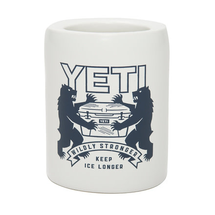 Yeti Coat of Arms Can Insulator-White
