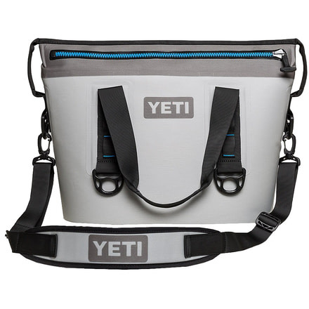 Yeti Hopper 20 Portable Cooler 2-Fog Gray/Tahoe Blue second generation zipper placement