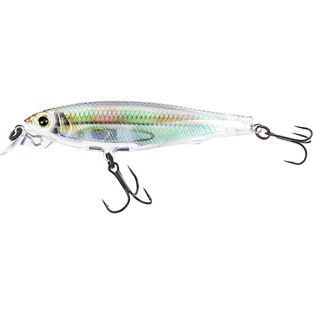 Yo-Zuri 3Dr Minnow, Suspending, 2.5ft, Real Glass Minnow, 2-3/4in, 1/4oz, #8 Hook, R1308RGLM