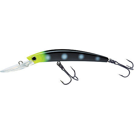 Yo-Zuri Crystal Minnow Deep Diver Walleye Trolling Bait 3/8oz 3-1/2in 7ft #6 Hooks, Zombie, R1205ZB