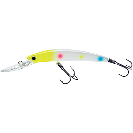Yo-Zuri Crystal Minnow Deep Diver Walleye Trolling Bait 9/16oz 4-3/8in 10ft #2 Hooks, Wonderbread, R1206WB