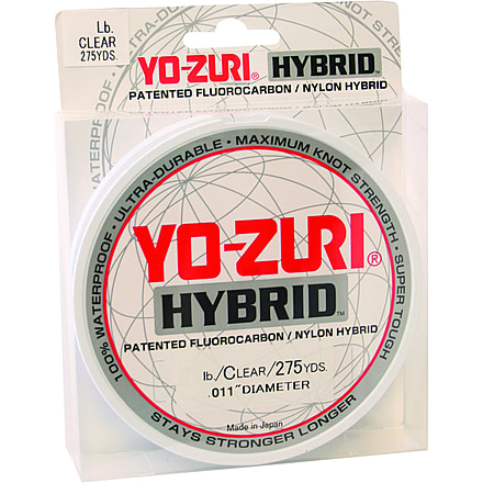 Yo-Zuri Hybrid Monofilament Line, Clear, 10lb 275Yd, 10HB275CL