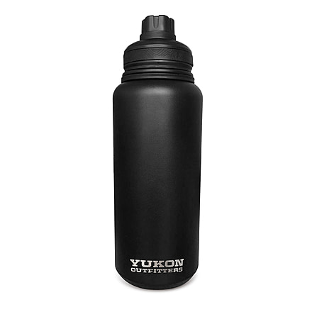 Yukon Outfitters 32oz Surge Water Bottle, Black, YSB32BLK
