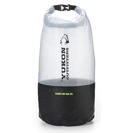Yukon Outfitters Badger Dry Bag,18x9.5x9.5in,Clear MG687