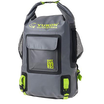 Yukon Outfitters Surfside Dry Pack, 35L, Grey/Blue, MGSDP003GB