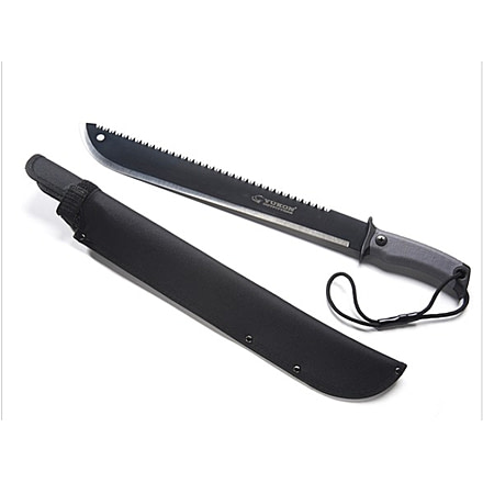 Yukon Outfitters Survival Machete,17in High Carbon Steel Blade,Ergonomic Nonslip Handle MG-GM021