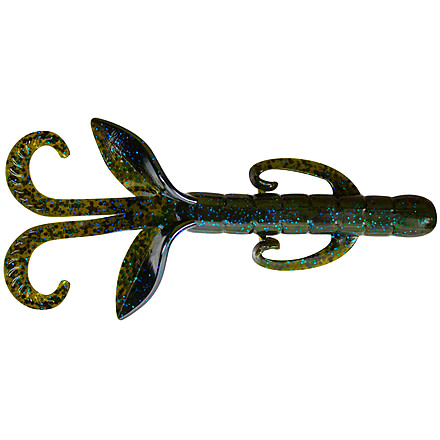 Yum Christie Critter Swim Bait, 8 Pack, 4.5in, GP Shadow, YCR4285