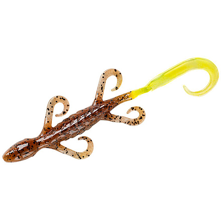 Yum Lizard Bait, 6in, Carolina Pumpkin Chart, YLZ629