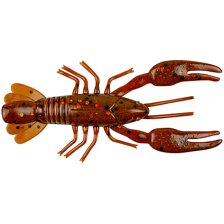 Yum Ned Craw Bait, 2in, Brwn Orange Flk, YNC2361