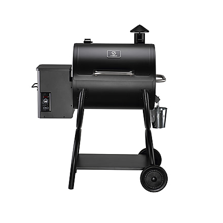Z Grills ZPG-550A 8-in-1 Wood Pellet Grill, BBQ & Smoker, 40x25x48in, Black, Medium, ZPG-550A