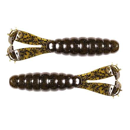 Z-man Billy Goat Soft Bait, 3 pack, 4.25in, Green Pumpkin, GT425-46PK3