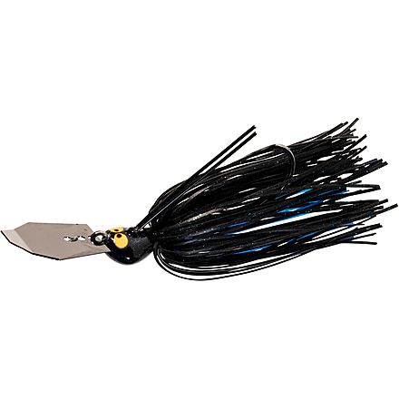 Z-man Crosseyez Chatterbait 3/8oz, Black/Blue, CBCE38-02