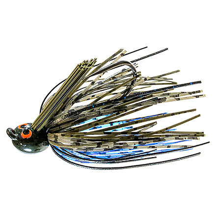 Z-man CrossEyeZ Power Finesse Jig, Bruised Green Pumpkin, 1/4oz, CEPF14-08